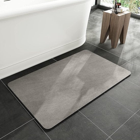 Badmat, antislip, 40 x 60 cm, absorberende badmat, sneldrogende badmat, antislip, wasbaar, absorberende badkamermat, douchemat voor douche, badkuipen, wc-decoratie