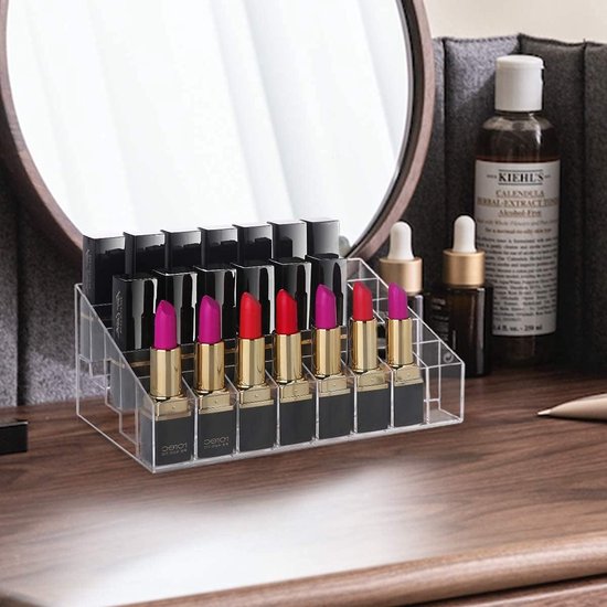 40 plaatsen lippenstift organizer lippenstift opslag lippenstift houder cosmetica organizer acryl transparante lippenstift standaard