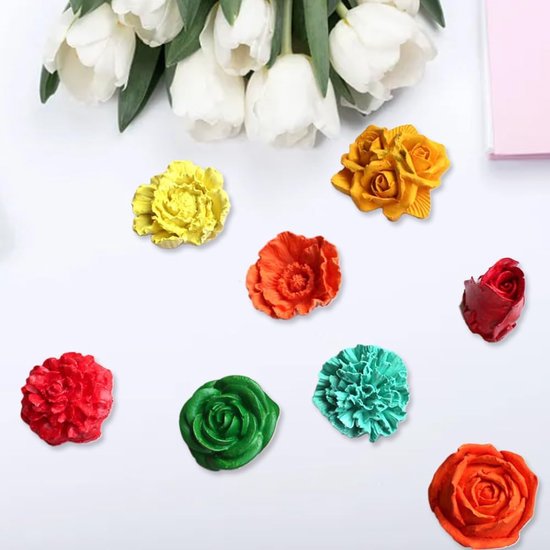 Siliconen vorm, bloemen, siliconen vorm, kaarsen, rozenkbol, siliconen vormen, 3D-bloem, kaarsvormen, siliconen, 3D-bloemen, siliconen zeepvorm, om zelf te vormen, geurkaarsen, zeep voor