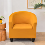 Armchair Protector, Elastic Armchair Throw, Plain Modern Club Chair, Stretch Armchair Cover, Universal Sofa Cover for Single Sofa, Club Chair, Cocktail Chair (Golden)