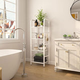 Staand rek 4 niveaus wit