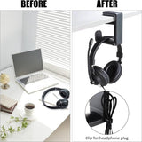 Koptelefoonstandaard Koptelefoonhouder met 360° draaibare en in hoogte verstelbare koptelefoonhouder Gaming-headsetstandaard met kabelklem voor alle Bluetooth-headset-koptelefoons Kinderen