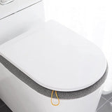 4 stuks wc-stoelhoezen, warm wc-zitkussen, wc-brilhoes, wasbaar, dik, wasbaar, rekbaar, geschikt voor de meeste toiletten