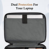 Laptophoes, tas, 17, 17,3 inch, TSA, laptoptas, beschermhoes, sleeve, waterdicht, met 4-laagse bescherming, computerdraagtas