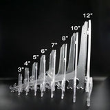 Transparante plastic ezels of standaard/bordhouder voor het weergeven van foto's of andere items op bruiloften, huisdecoratie.