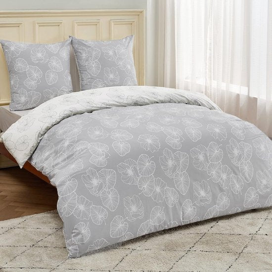 Hoogwaardig materiaal: ons beddengoed 155 x 220 (1 dekbedovertrek + 2 kussenslopen) is gemaakt van 100% natuurlijk katoen