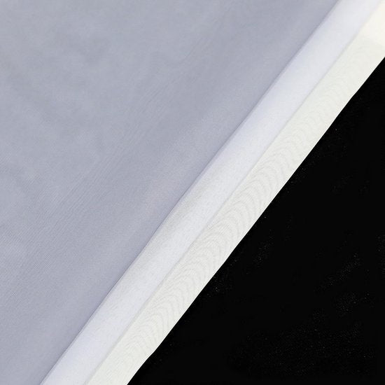 Gordijnen met kleurverloop, transparante voile, 2 stuks