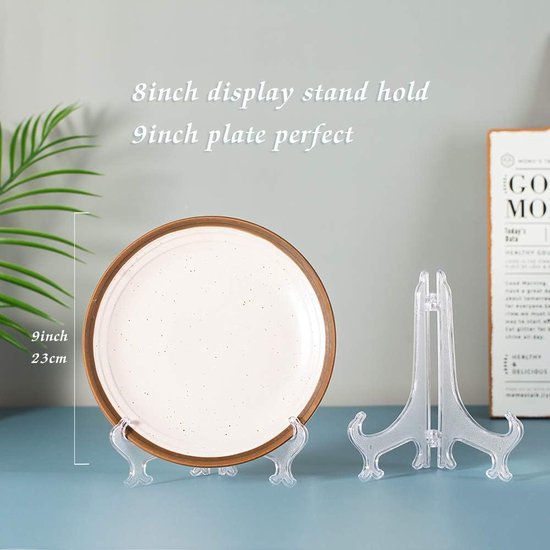 Transparante plastic ezels of standaard/bordhouder voor het weergeven van foto's of andere items op bruiloften, huisdecoratie.