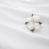 Beddengoed, 155 x 220 cm, katoen, wit, beddengoedsets 155 x 220 cm, dekbedovertrek, 3-delig met 2 kussenslopen 80 x 80 cm, Oeko-Tex beddengoed met ritssluiting