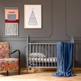 Deken voor bank, bed, knuffeldeken, zachte en warme bankovertrek, deken, sprei, wollig, 150 x 200 cm, dikke bankdeken, woondeken (marine)