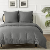 Dekbedovertrek 3-delige beddengoed van 200 x 200 (1 x dekbedovertrek + 2 x kussenslopen) bestaat uit 100% natuurlijk katoen