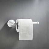 Toiletrolhouder zonder deksel Messing Badkamer Toiletrolhouder wandmontage, Wit