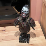 Hars Undead Japanse Samurai Zombie Buste Standbeeld Sculptuur Ornament Figuur Craft voor Thuis Woonkamer Veranda Decoratie Bureau T Gift