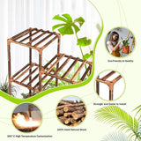 Indoor Outdoor Multi-Tier Flower Stand Grote Plantenrek Houten Hoge Multi-Tier Tuinplanken Houten Plantenhouder Plank voor Woonkamer Hoek Balkon Kantoor Gazon