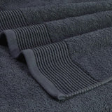 Ultra-zachte set van 6 katoenen handdoeken, bevat 2 extra grote badhanddoeken van 70 x 140 cm, 2 handdoeken van 40 x 60 cm en 2 wasbedden van 30 x 30 cm, houtskoolgrijs