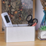 Pennenhouder bureau zilver metaal, bureau-organizer aluminium, cosmetica-penseelhouder, pennenkoker voor kantoor, kinderen, rechthoekig