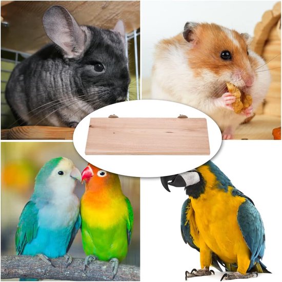 Hamster Platform rechthoek natuurlijke houten stand platform huisdier pedaal Raad kooi kauwen speelgoed kleine dieren habitat decor Voor muis Chinchilla Chipmunk rat