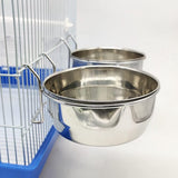 2 stks Hond Kooi Feeder Kom Roestvrij Stalen Haak Feeder Container 4 Maten Hanger voor Vogel Papegaai Kleine Hond BPS-11132 x 2