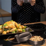 Kippenhaker-gereedschap, kippenborsthakmolen, kipfilet-artefact, huishoudhakmolen, separator, kippenhakvleesmixer voor kip, rundvlees (zwart)