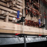 Schroefklemme set 4 stuks steeksleutels, spanwijdte 150 mm/300 mm, spankracht 272 kg, uitlading 80 mm, staal en nylon voor houtbewerking draaien vastzetten van houten werkstukken