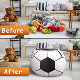 opbergzak voor speelgoed, gestreepte zitzak, opbergtas.