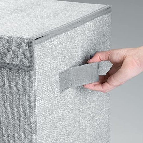 Wasmand - voor badkamer of slaapkamer - opvouwbaar/ook geschikt voor kinderen - grijs