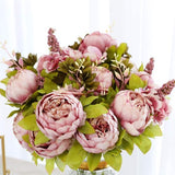 Artificial Flower, Peony, Fake Flower, Wedding Bouquet, Decoration, Family Table, Public, Car, Kitchen, Office, Garden, Indoor, Outdoor, Bridal, Green Area, Plants