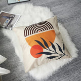 Kussensloop 40 x 40 cm, set van 4 decoratieve kussenhoezen, 40 x 40 cm, oranje, voor tuinlounge, bank, sierkussen, woonkamer, slaapkamer, kussenslopen, tuin, outdoor, bankkussen, sierkussen