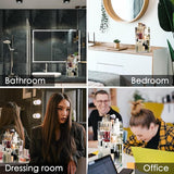 Make-up organizer, 360 graden draaibaar, cosmetica-organizer, beauty-organizer met golfvorm, make-up-opslag, cosmeticabox voor commode, dressoir, slaapkamer, badkamer, transparant