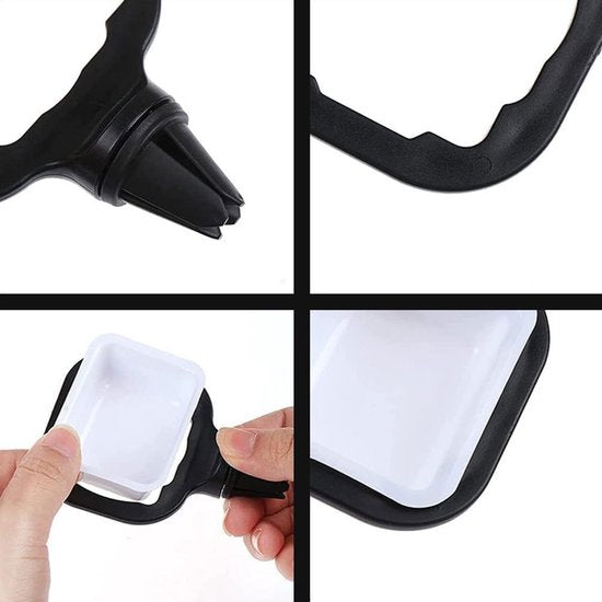 friethouder, friethouder in de auto, frietstandaard, sauzenhouder in de auto, friethouder kunststof standaard, frietbekerhouder, auto saushouder, auto-interieur