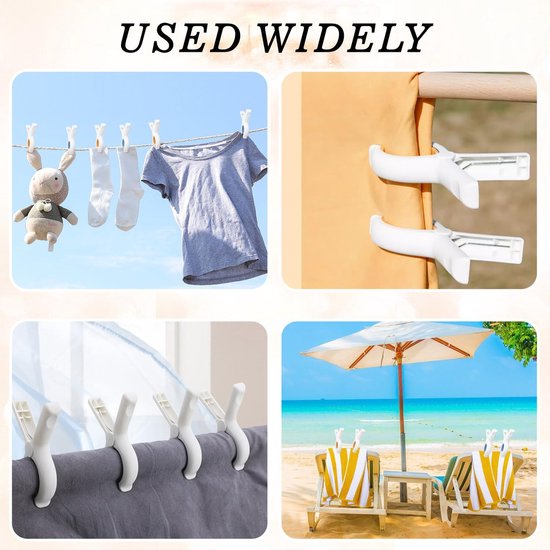 handdoekklemmen, 8 stuks = towel clips, 8 pieces