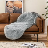 Imitatiebont Vloerkleed Pluizig Zacht Warm Modern Vloermat Bankmat Imitatiebont Deco Bont Onregelmatig Bedmat Wol Lang Haar Optisch Comfortabel