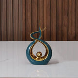 Keramisch beeld, moderne abstracte sculptuur, woondecoratie, tafeldecoratie voor woonkamer, slaapkamer, eetkamer, kantoor