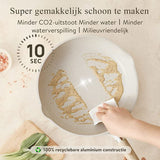 KASANOVA Wit 3-delige Pannenset,bestaande uit een pan van 20/24/28 cm,Niet-stick Kookgerei Set, Niet giftig,Compatibel met alle fornuizen