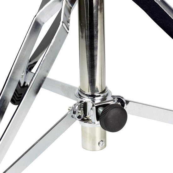 Verstelbare trommelkruk met gevoerde zitting