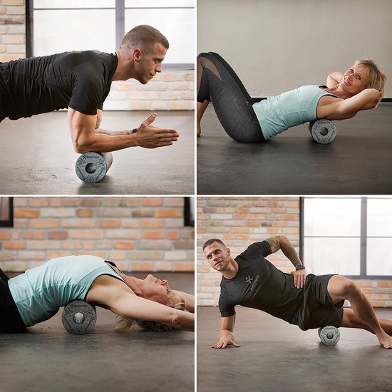 professionele fascia rol standaard medium-hard, lengte 30 cm, diameter 15 cm, met gratis e-book, oranje