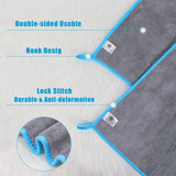 Microvezeldoek, autoverzorging, 4-delige set, luxe microvezeldoeken, polijstdoeken, droogdoek, microvezeldoek, voor het polijsten, wassen, drogen, stofvegen en onderhouden, 40 x 40 cm