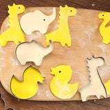 Uitsteekvormen voor dieren, doe-het-zelf uitsteekvormen voor dieren, 9 stuks koekjessnijders voor dieren, roestvrij staal voor bakken, fondant en koekjes