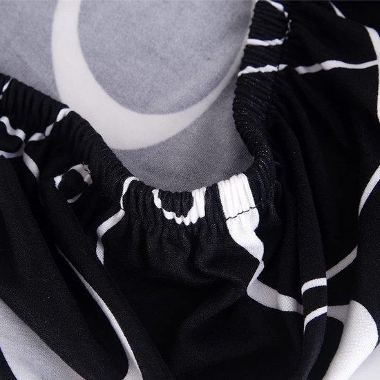 Eetkamerstoelhoes, Scandinavische kuipstoel, overtrek, eetkamerstoel, beschermhoezen, stretch - set van 4 - Elegant