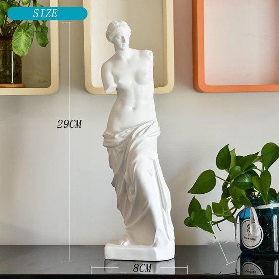 Harsmateriaal: dit beeld is gemaakt van hoogwaardige, niet-giftige hars voor maximale duurzaamheid