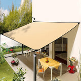 Zonnezeil, rechthoekig, 2 x 3 m, zonnezeil, vierkant, waterdicht, zonwering met inslagringen en bevestigingskoord, voor tuin, terras, camping, buiten, weerbescherming, 95% uv-bescherming, PES