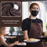 2 stuks kookschort, keukenschort, verstelbaar model, waterdicht, grillschort, heren en dames, keuken, restaurant, café, keukenschort, zwart