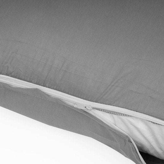 Kussenshoes, kussenovertrek, set van 2, donkergrijs, 30x50 cm