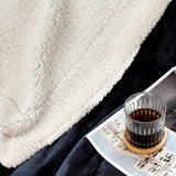 Sherpa knuffeldeken, pluizige hoogwaardige deken, superzachte fleecedeken als woonkamerdeken, sprei, warme banksprei, marineblauw, 152 x 203 cm