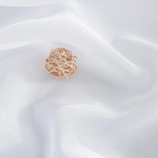 Witte gordijnen, woonkamergordijnen, ruchesband, set van 2, H 245 x B 140 cm, transparant, balkondeurgordijn