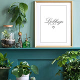 Set beeldingen voor slaapkamer, 4 stuks, prachtige decoratieve beeldingen in wit en wit, perfect geschikt voor DIN A4 foto's