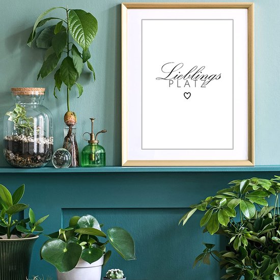 Set beeldingen voor slaapkamer, 4 stuks, prachtige decoratieve beeldingen in wit en wit, perfect geschikt voor DIN A4 foto's