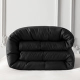 4-seizoenen dekbed van 135 x 200 cm, zwart, ademend en superzacht dekbed voor het hele jaar door