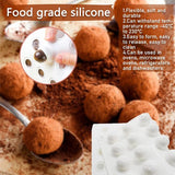 Chocoladevormen, bolvorm, siliconen vorm, 35 gaten, Ø 2 cm, chocolade-vorm, bal, siliconen vorm voor doe-het-zelf chocolade, ballen, cake, ijsballen, gelei, ijsblokjes, snoep, dome-mousse