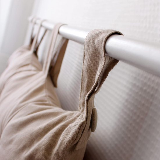 Hoofdbord stof 70 x 9 x 45 cm, natuur, 9 x 45 cm